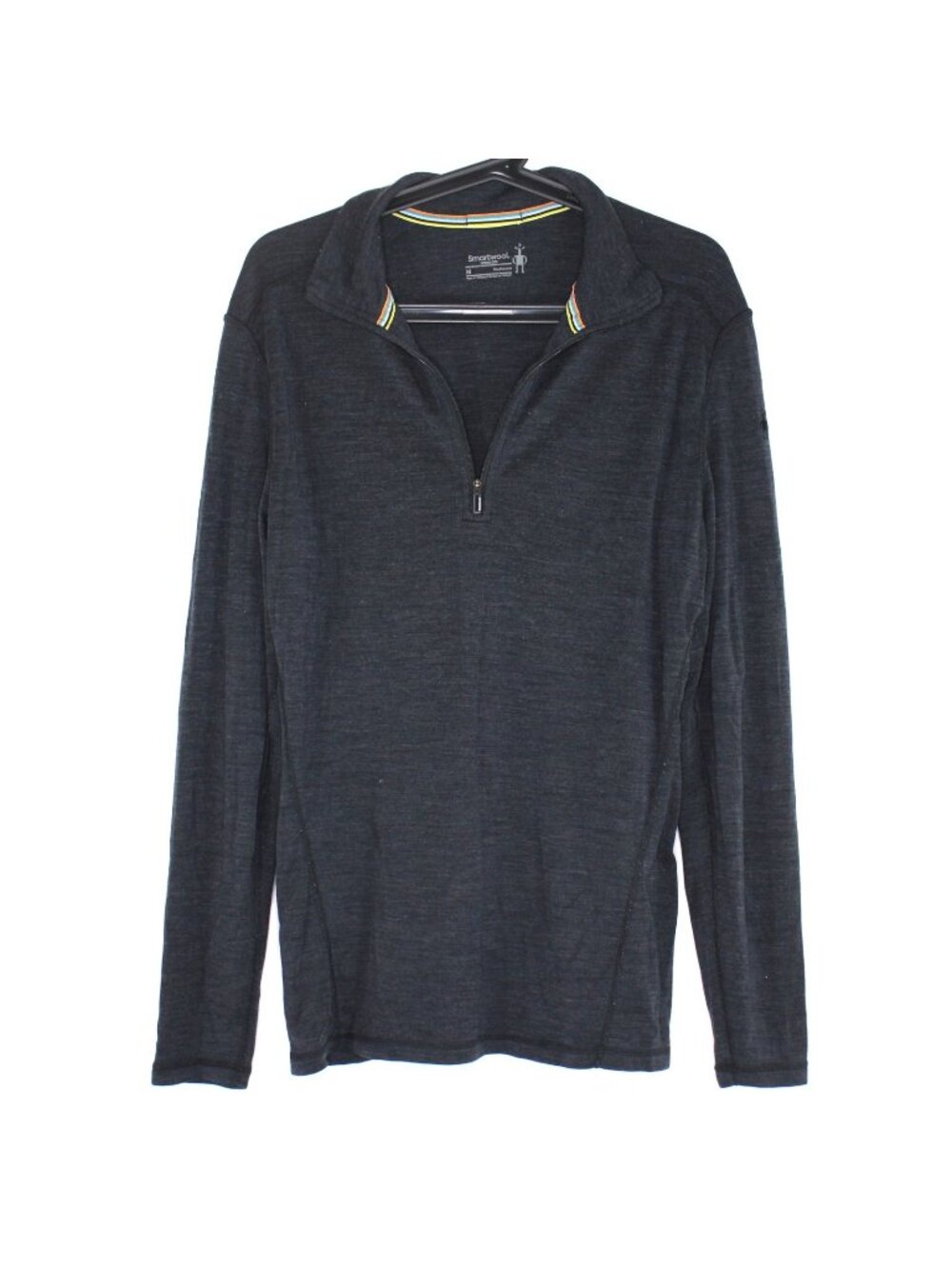 SmartWool Mens Medium Merino 250 1/4 Quarter Zip Base Layer Sweatshirt Z11
